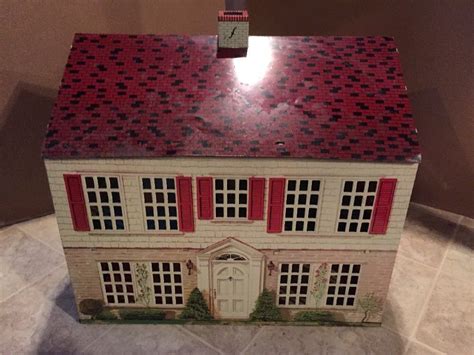 vintage american can company metal doll house|vintage playsteel doll house.